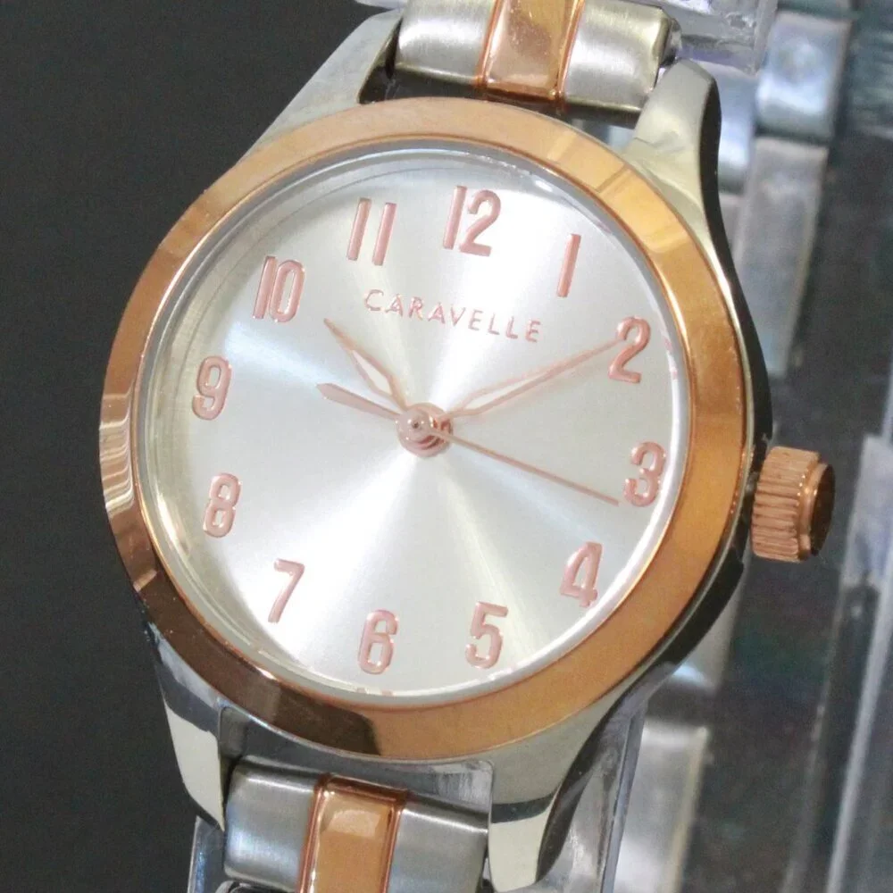 Caravelle Woman's Traditional Watch By Bulova Two Tone Stainless 24mm